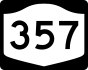 NYS Route 357 marker