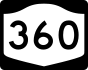 NYS Route 360 marker
