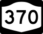 NYS Route 370 marker