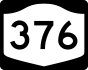 NYS Route 376 marker