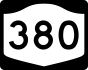 NYS Route 380 marker