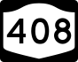 NYS Route 408 marker