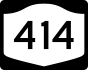 NYS Route 414 marker
