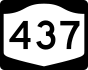 NYS Route 437 marker