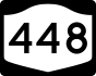 NYS Route 448 marker