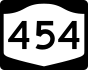 NYS Route 454 marker