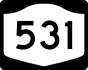 NYS Route 531 marker