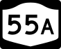 NYS Route 55A marker