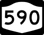 NYS Route 590 marker