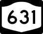 NYS Route 631 marker