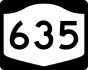 NYS Route 635 marker