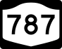 NYS Route 787 marker