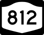 NYS Route 812 marker