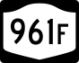 NYS Route 961F marker