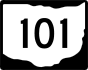 State Route 101 marker