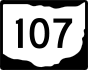 State Route 107 marker