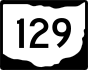 State Route 129 marker