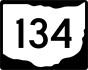 State Route 134 marker