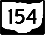 State Route 154 marker