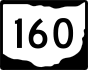 State Route 160 marker