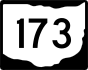 State Route 173 marker