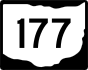 State Route 177 marker