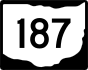State Route 187 marker