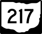 State Route 217 marker