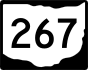 State Route 267 marker