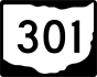 State Route 301 marker