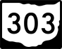 State Route 303 marker