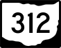 State Route 312 marker