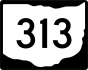 State Route 313 marker