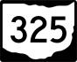 State Route 325 marker