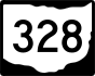 State Route 328 marker