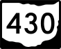 State Route 430 marker