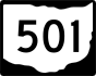 State Route 501 marker