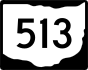 State Route 513 marker