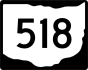 State Route 518 marker