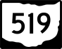 State Route 519 marker