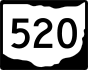 State Route 520 marker