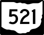 State Route 521 marker