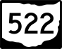 State Route 522 marker