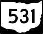 State Route 531 marker