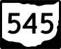 State Route 545 marker