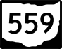 State Route 559 marker