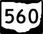 State Route 560 marker