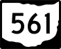 State Route 561 marker