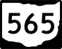 State Route 565 marker