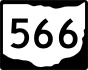 State Route 566 marker